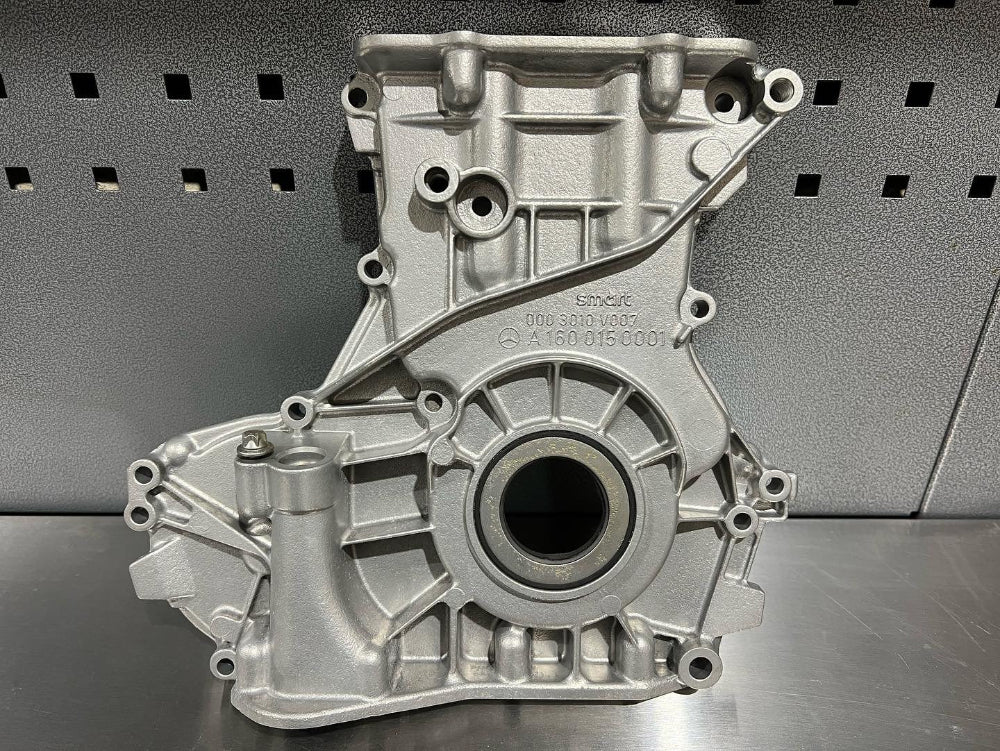Before and after vapour blasting on engine parts in Lincolnshire.