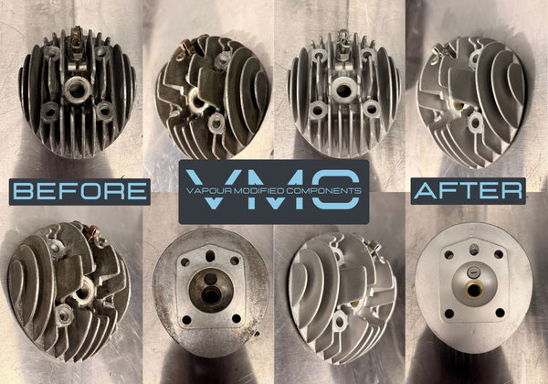 VMC vapour blasted component