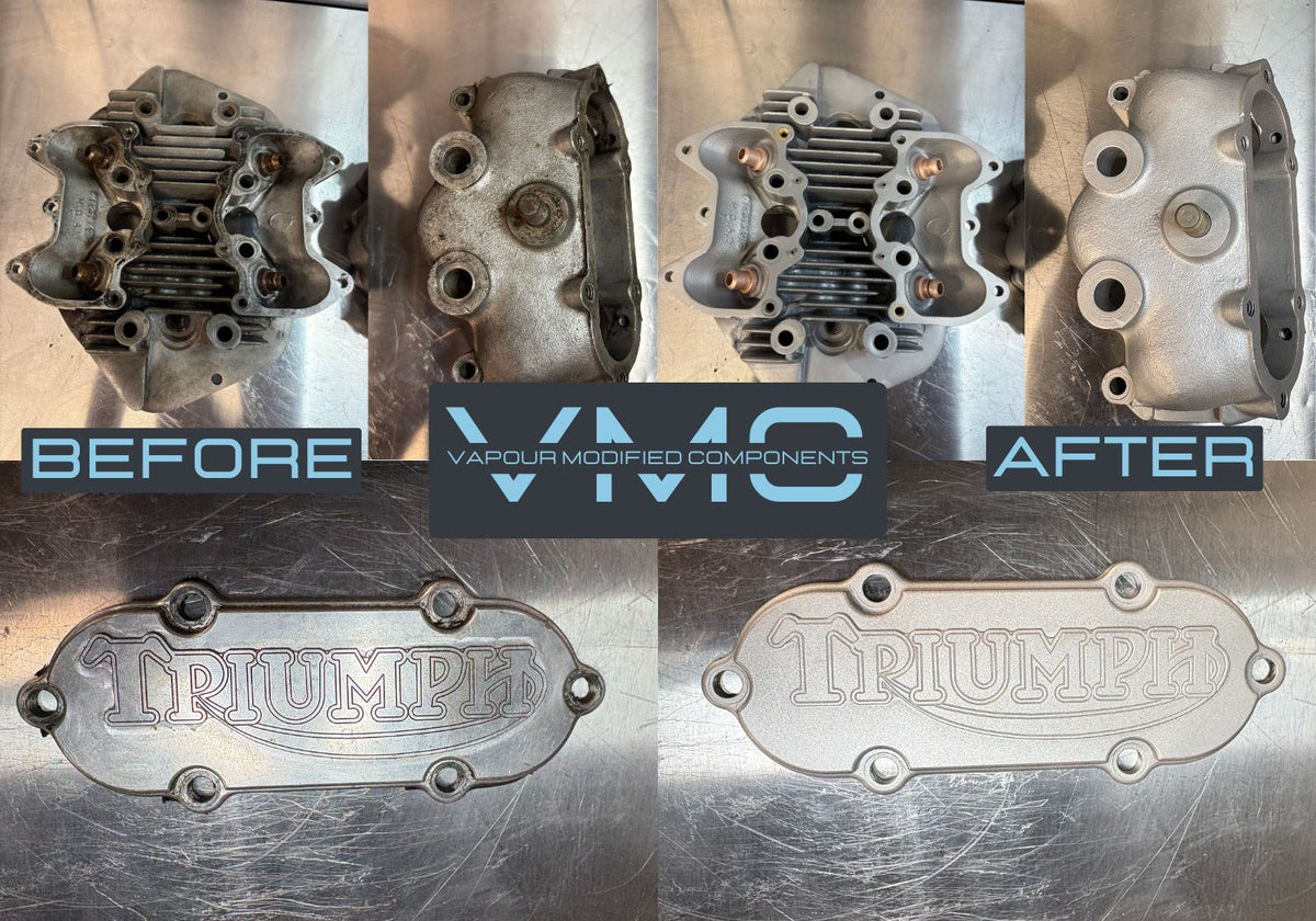 Triumph parts before and after