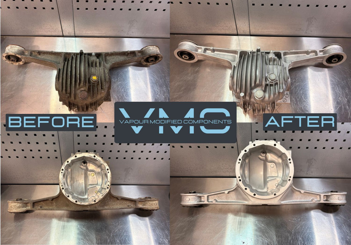Mechanical component before and after