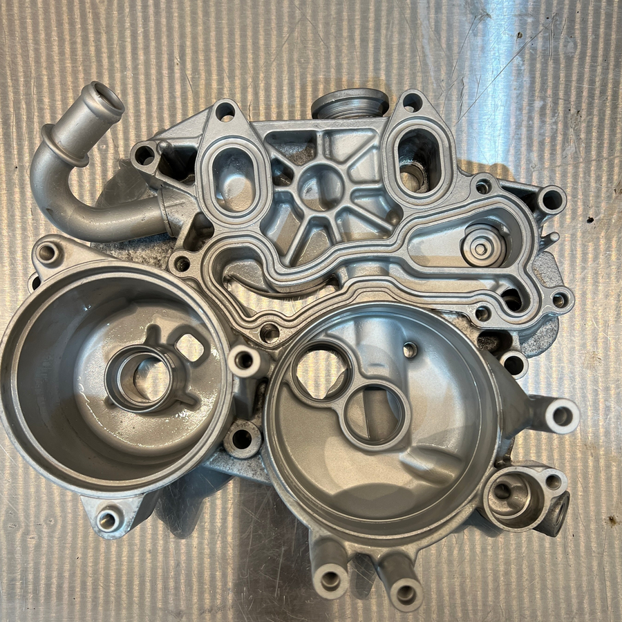 Metal engine block detail